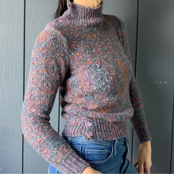 Vintage Bamberger’s mock neck sweater Sz S - Picture 4 of 5